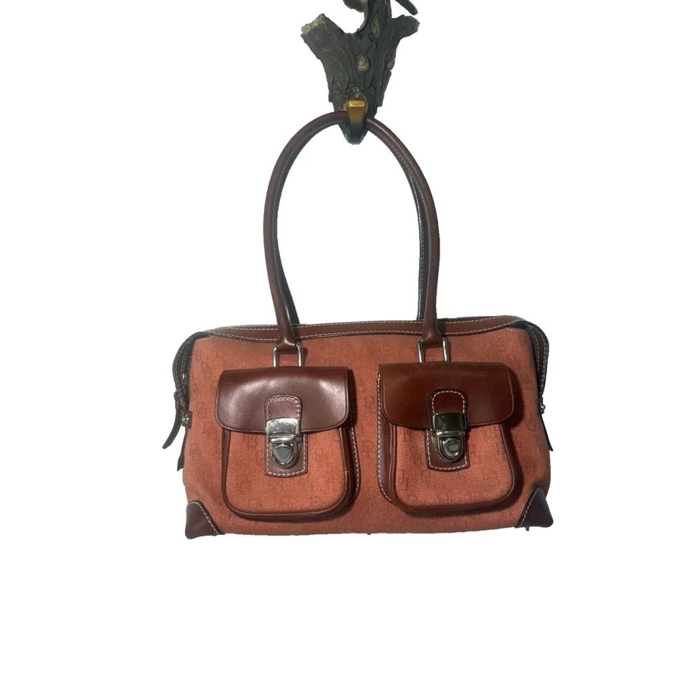 Dooney & Bourke Double Pocket Signature Satchel